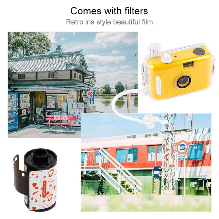 Cute Retro Film Waterproof Shockproof Camera With Disposable Film, All White Shell, Black White Shell, Yellow White Shell, Light Pink White Shell, Sky Blue White Shell Cute Retro Film Waterproof Shockproof Camera With Disposable Film, All White Shell, Black White Shell, Yellow White Shell, Light Pink White Shell, Sky Blue White Shell